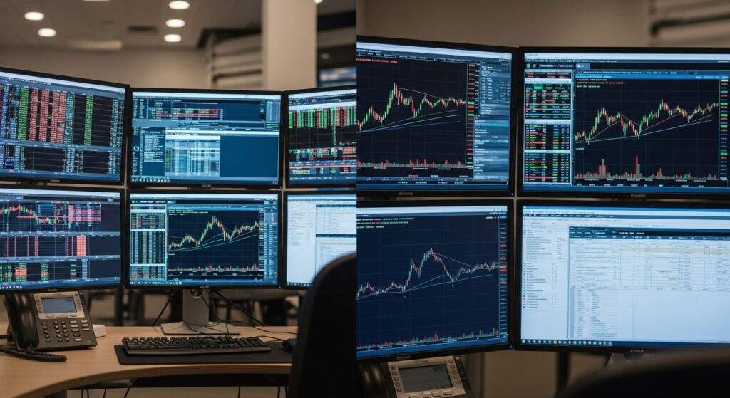 Bloom TradingのトレーディングPC ゲーミングPC との比較 鮮明なチャート表示